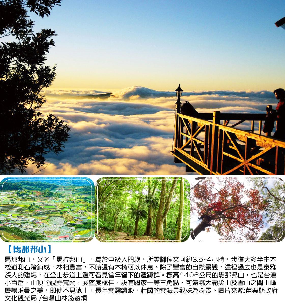 遠眺聖稜線馬那邦山．藤山步道．彩虹屋-卡里善之樹．台中智選逢甲館二日行程特色圖片1