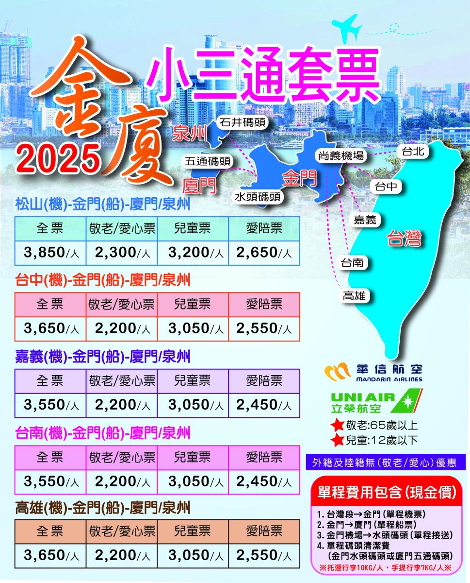 金門-廈門 (小三通套票)行程特色圖片1